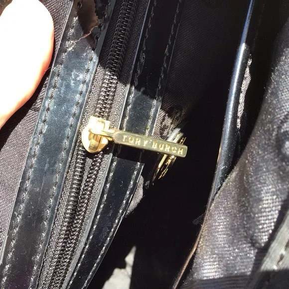 Tory Burch Ella Diamond Print Tote - Picture 14 of 16